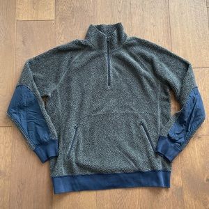 J. Crew Sherpa fleece pullover free with purchase
